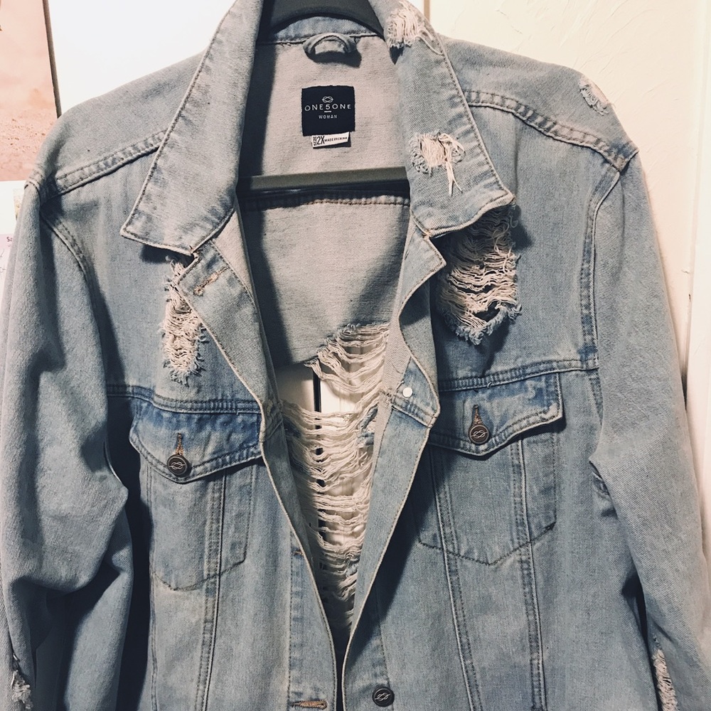 Distressed Jean Jacket